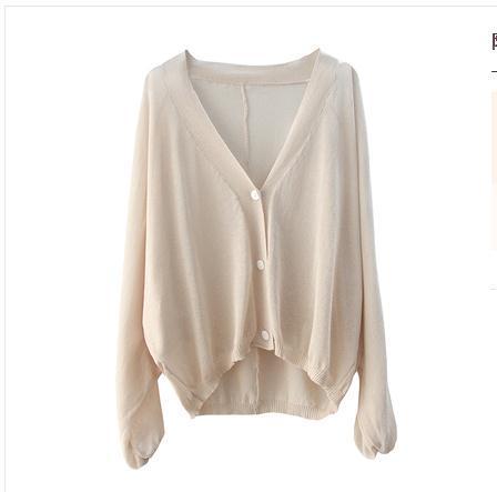 Women Spring Summer Cardigans V Neck Transparent