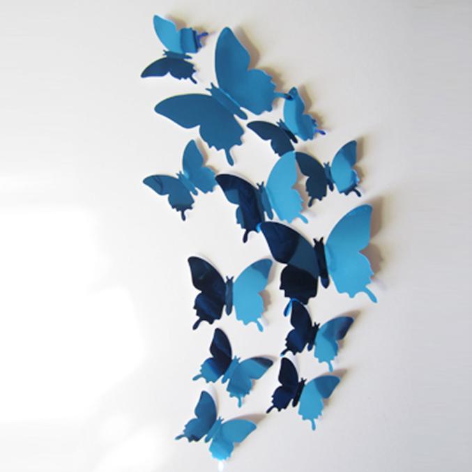 12 stereoscopic mirror butterfly PET mirror 3D Butterfly.