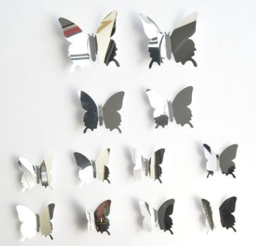 12 stereoscopic mirror butterfly PET mirror 3D Butterfly.